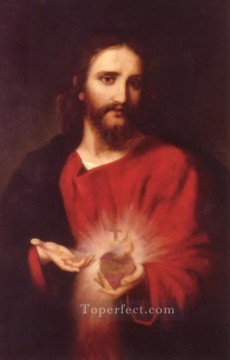 Christian Jesus Painting - Jesus with scared heart